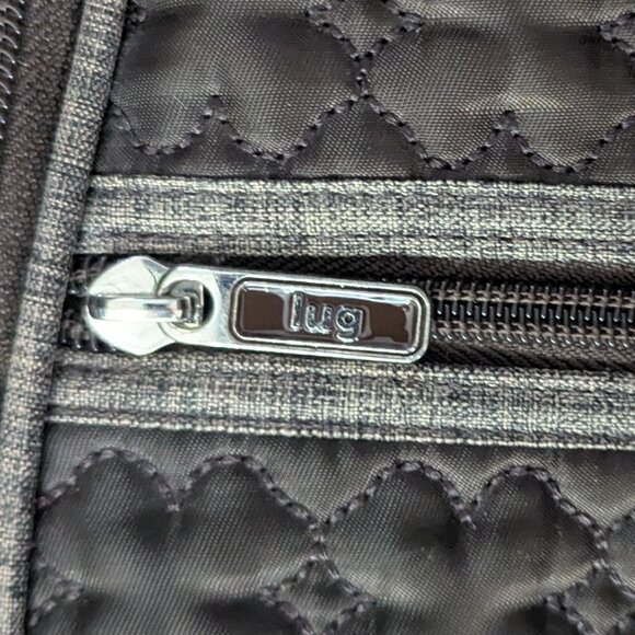 Lug Taupe Brown Quilted Travel Backpack Convertible Sling Bag - Picture 4 of 11